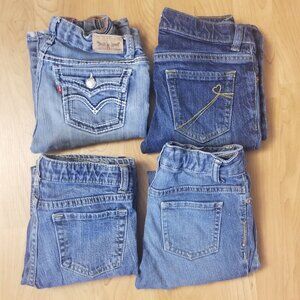 4 pairs of girls size 8 jeans